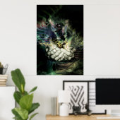 Poster effet papillon 1 (Bureau à domicile)