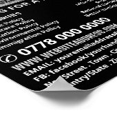 Poster Effet Silver Foil Campagne politique Advert (Coin)