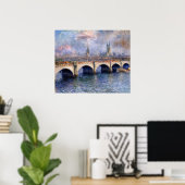 Poster Effet Soleil du pont Waterloo (Bureau à domicile)
