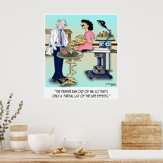 Poster Effets secondaires Cartoon 9486 (Cuisine)