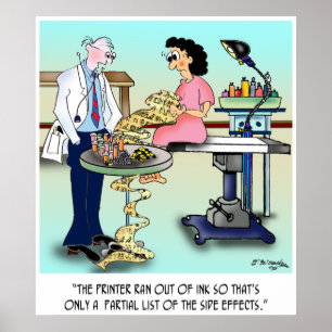 Poster Effets secondaires Cartoon 9486
