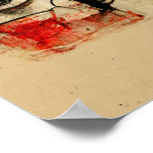 Poster Effigie de Twin - Visages & Yeux Art Abstrait (Coin)