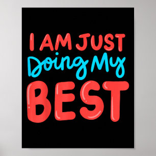 Poster Effort de détermination de l'affirmation Encourage