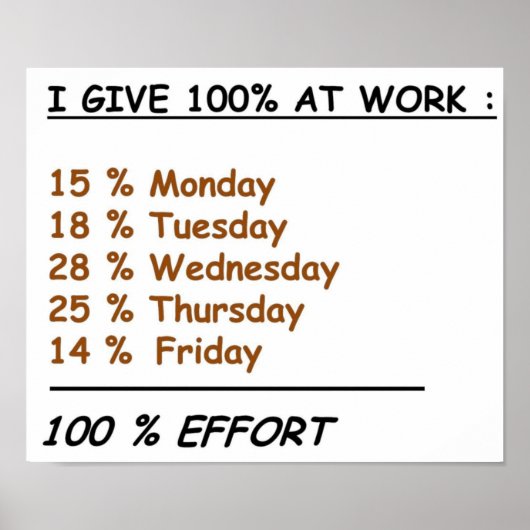 Poster effort de travail 2 plein (Devant)