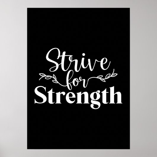 Poster Effort - Gymnase, Hustle, Succès (Devant)