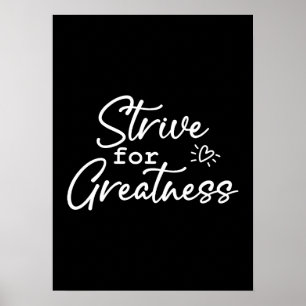 Poster Effort Pour La Grandeur, L'Hustle, Le Succès Motiv