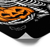 Poster Éffrayant Bigfoot Jack-o'-lantern Skeleton Hallowe (Coin)