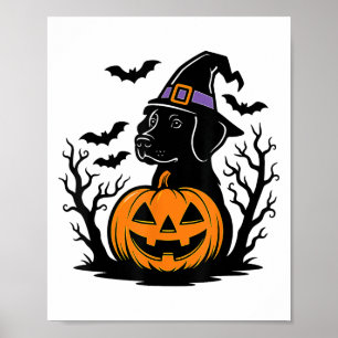 Poster Éffrayant Black Labrador Retriever Casquette Citro