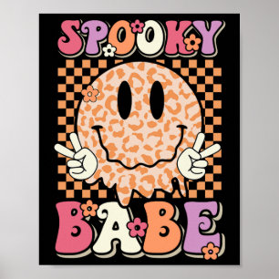 Poster Éffrayant Bybe Super Halloween Leopard Sourire vis