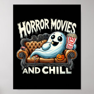 Poster Éffrayant Ghost Halloween Horreur Films Et Chill M