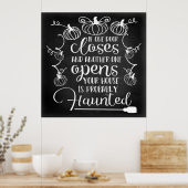 Poster éffrayant Halloween (Cuisine)