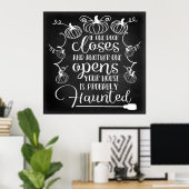 Poster éffrayant Halloween (Bureau à domicile)