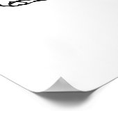 Poster Éffrayant Halloween Citation squelette danse (Coin)