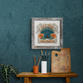 Poster Éffrayant Halloween Spider Gothique Vintage Inspir