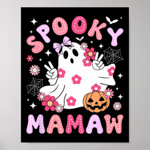 Poster Éffrayant Mamaw Grand-mère Halloween Mamaw Grand-m