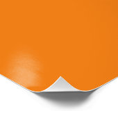Poster Éffrayant orange Jack-o'-lantern citrouille plaisi (Coin)