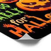 Poster Effrayant pour les Citrouilles Il n'est jamais tro (Coin)