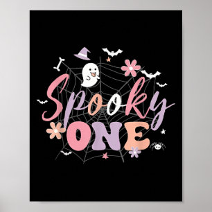Poster Éffrayant Un Anniversaire D'Halloween Pour Bébé Fi