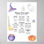 Poster Éffrayant un premier anniversaire Jalon Anniversai (Devant)