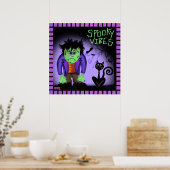 Poster Éffrayant Vibes Frankenstein Classroom Inspirivity (Cuisine)