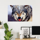 Poster effrayant Wolf (Bureau à domicile)