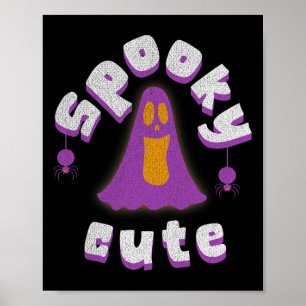 Poster Éffrayante Mignonne Halloween Fantômes Hommes Fill