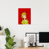 Poster Effrayé (Bureau à domicile)