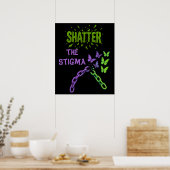 Poster Effrayer la stigmatisation - Santé mentale (Cuisine)