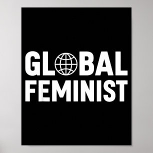 Poster Égalité d'autonomisation des femmes féministes mon