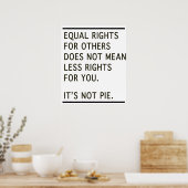 Poster Égalité Des Droits Les Autres Ont Moins De Droits  (Cuisine)
