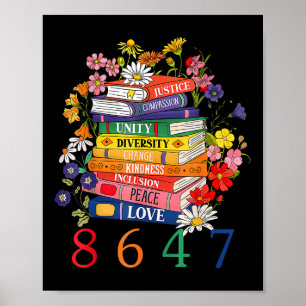 Poster Egalité des droits Livre Flower 8647 Femmes Droits