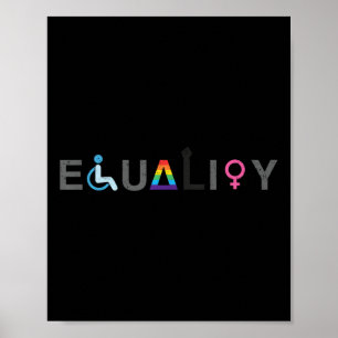 Poster Égalité Lgbt Handicap Lgbtq En détresse _1