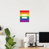 Poster Égalité Rainbow (Bureau à domicile)