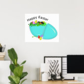 POSTER EGG "HAPPY EASTER" (Bureau à domicile)