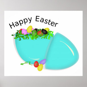 POSTER EGG "HAPPY EASTER"
