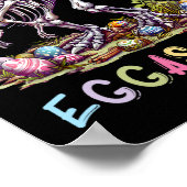 Poster Eggasaurus Easter Stegosaurus Dinosaur Garçons T (Coin)