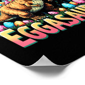 Poster Eggasaurus Easter Stegosaurus Dinosaur Garçons T (Coin)