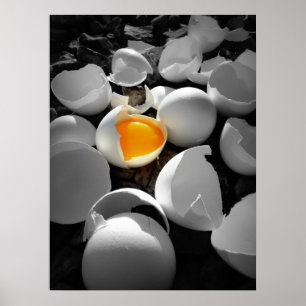 Poster eggcentric : Pâques sur les rochers...