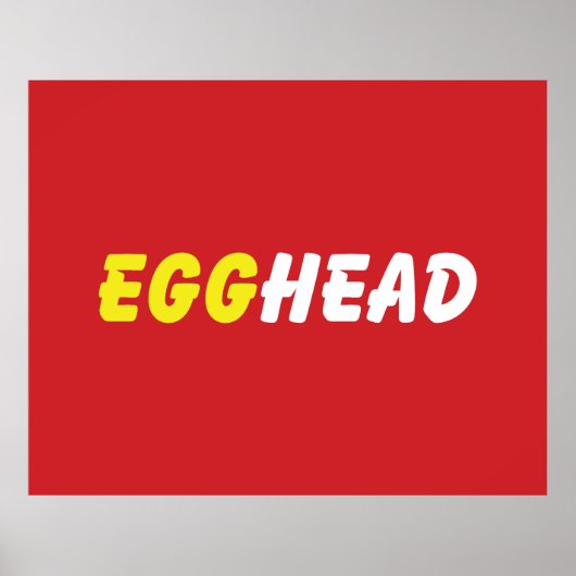 POSTER EGGHEAD (Devant)