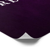 Poster Eggplant Purple Plum Boho Rehearsal Dinner Welcome (Coin)