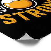 Poster Eggstra Strong Funny Oeuf Protein Bodybuilding Pun (Coin)