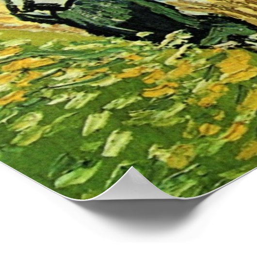 Poster Eglise à Auvers-sur-Oise par Vincent van Gogh (Coin)