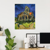 Poster Eglise à Auvers-sur-Oise par Vincent van Gogh (Bureau à domicile)
