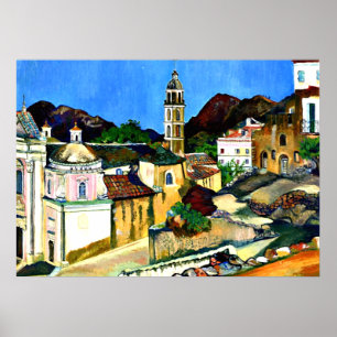 Poster Église à Belgodere, Corse