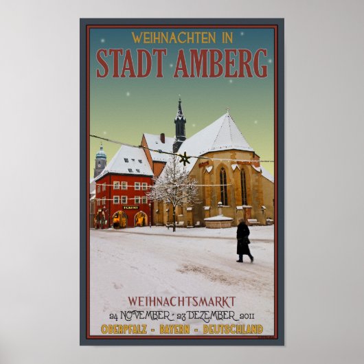 Poster Église Amberg Weihnachten (Devant)