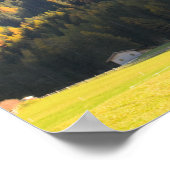 Poster Eglise avec arrière - plan de montagne des Dolomit (Coin)