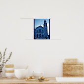 Poster Église bleue (Cuisine)