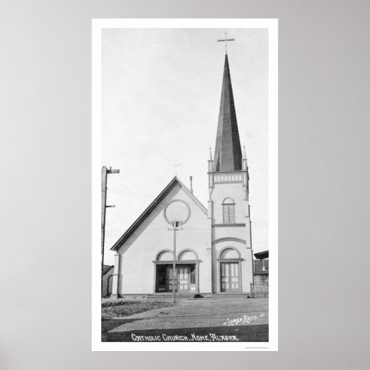 Poster Église catholique Nome Alaska 1921 (Devant)