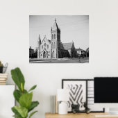 Poster Église catholique Saint-Michel (Bureau à domicile)