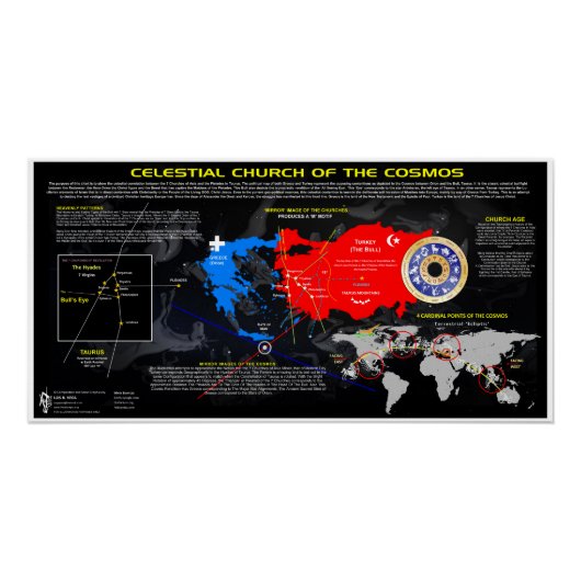 Poster Église céleste des Cosmos (Devant)
